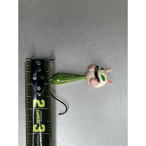 Vintage Sandor Kitty Cat Enamel Gold Tone Pin Brooch Green Eyes Unique - Picture 7 of 7